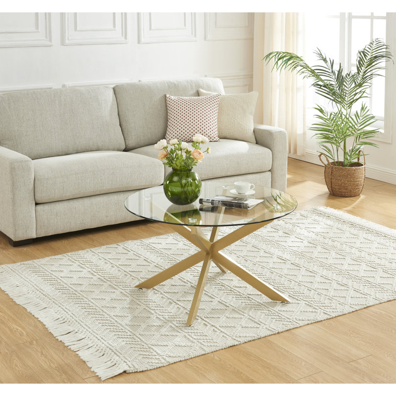Jaquane Coffee Table, Gold