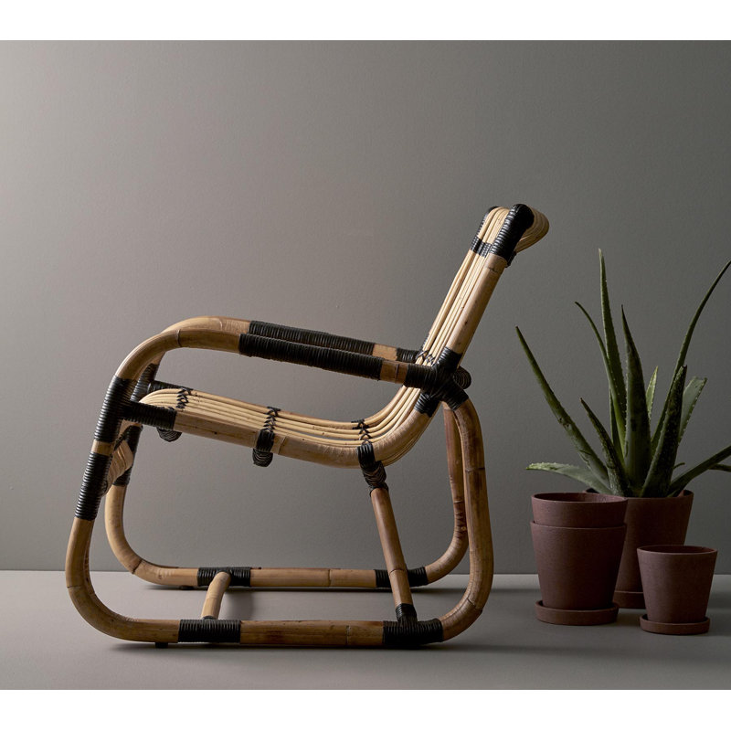 Curve Armchair, Natural/Black