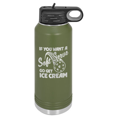 Want a Soft Serve 32oz. Vacuum Insulated Stainless Steel Water Bottle