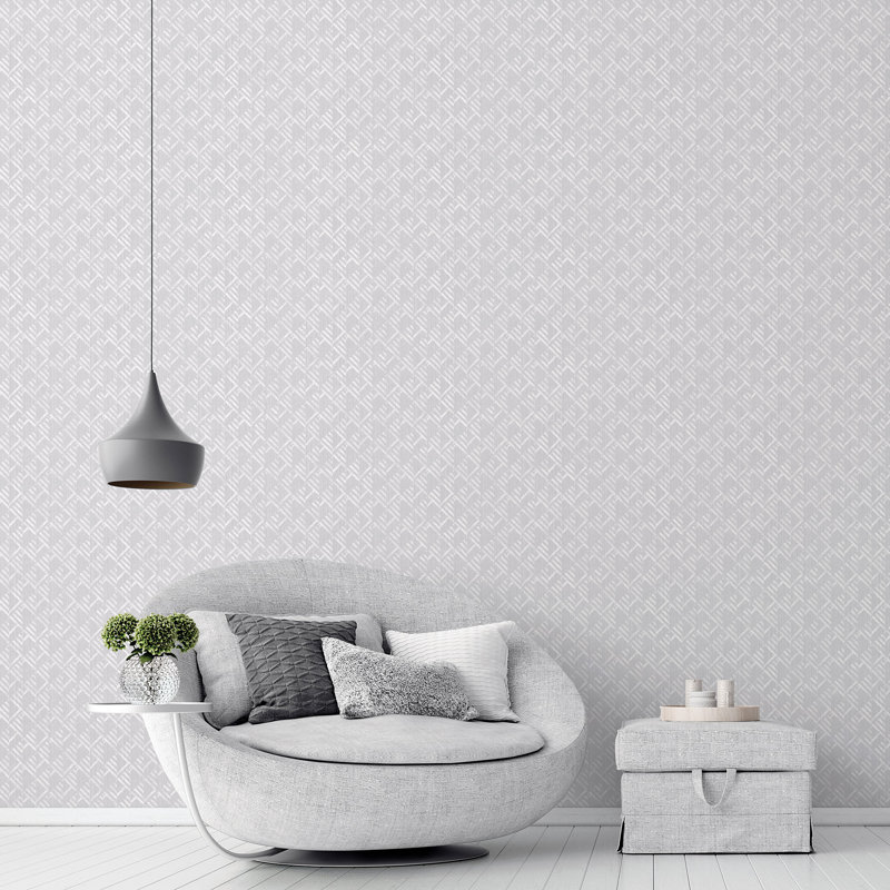 Cumbo 10m x 53cm Wallpaper Roll, Silver