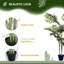 Outsunny 150cm(5ft) Palm Tree Artificial Faux Decor Green Plant Home Office