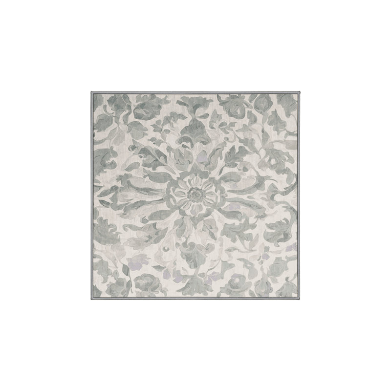 Silky Soft Plush Gray Area Rug, Square 7'