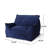 Allea Velveteen Bean Bag Chair With Armrests-1528895638