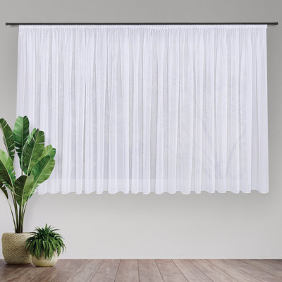 Gardine Edina mit Kräuselband (1 Stück), halbtransparent