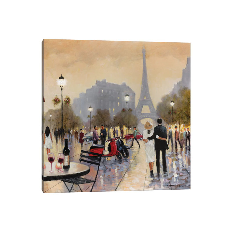 Paris Twilight by E.A. Orme - Wrapped Canvas Print, 45.72 cm H x 45.72 cm W