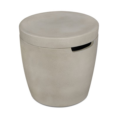 Couvercle de réservoir de propane rond en béton et table d'appoint 19 po Eldora par Real Flame