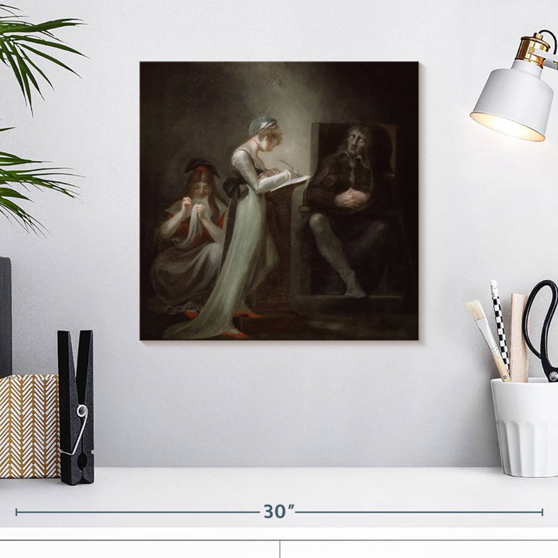 Keiraleigh Milton Dictating To His Daughter, 16" H x 16" W