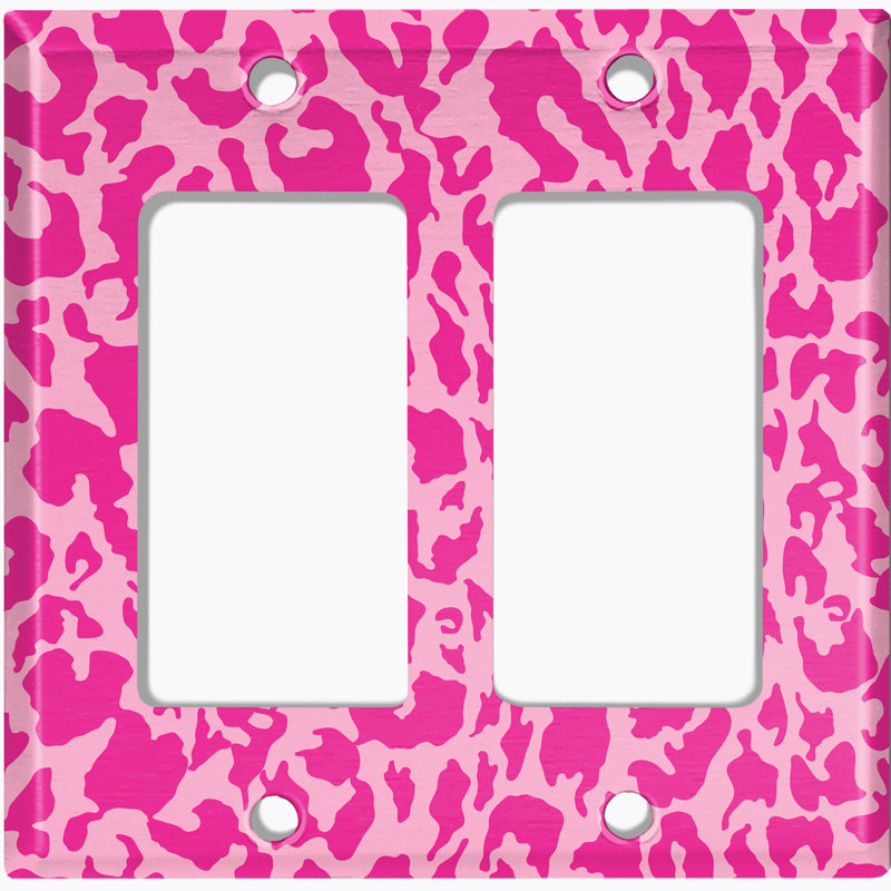 Patterned 2 - Gang Rocker Standard Wall Plate
