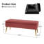 Banc de rangement rembourré en velours Kajana-1744313860