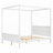 Wood Canopy Platform Bed-534843664