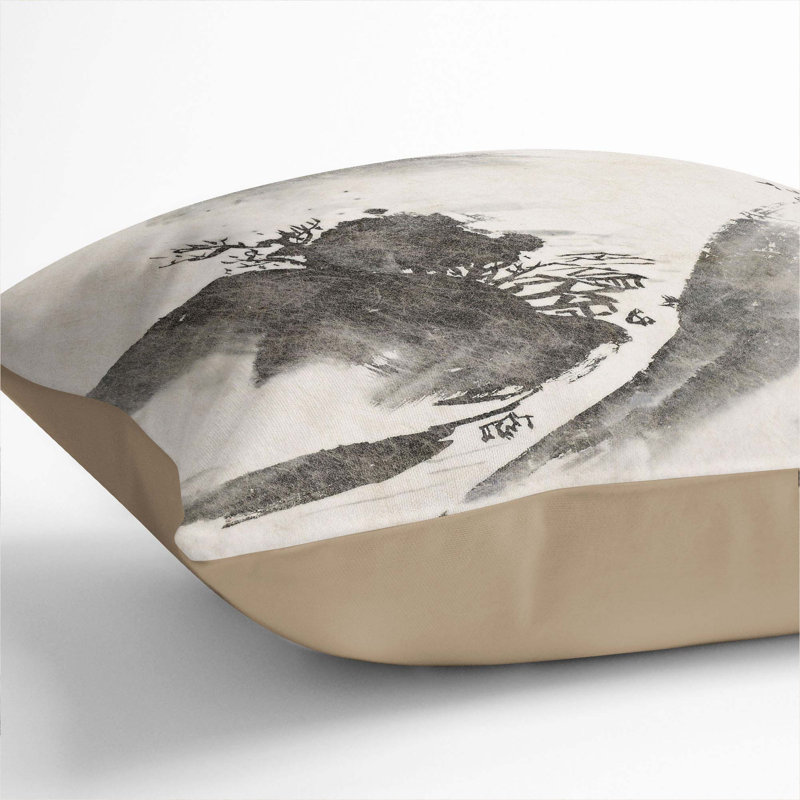 Square Cushion, 40cm H x 40cm W x 15cm D, Stone