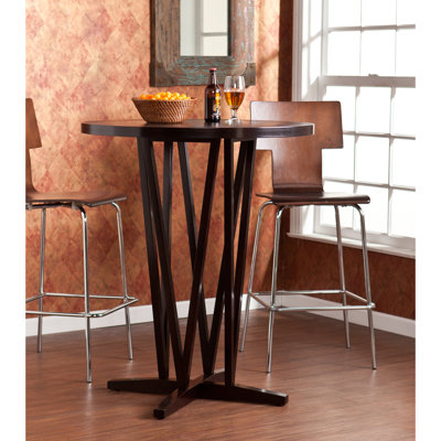 Table de salle à manger à piédestal à hauteur de bar Frahm