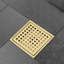 Drain de plancher de douche carré de 6 pouces avec grille pour un débit d'eau amélioré et un nettoyage facile-130622013