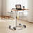 Standing Desk, Height-Adjustable with Wheels, 60 x 40 x 90 cm, Foldable Desk, Overbed Care Table, Space-Saving Mobile Computer Desks for Bedroom, Office, Living Room, Height 60-69 cm-1429771018