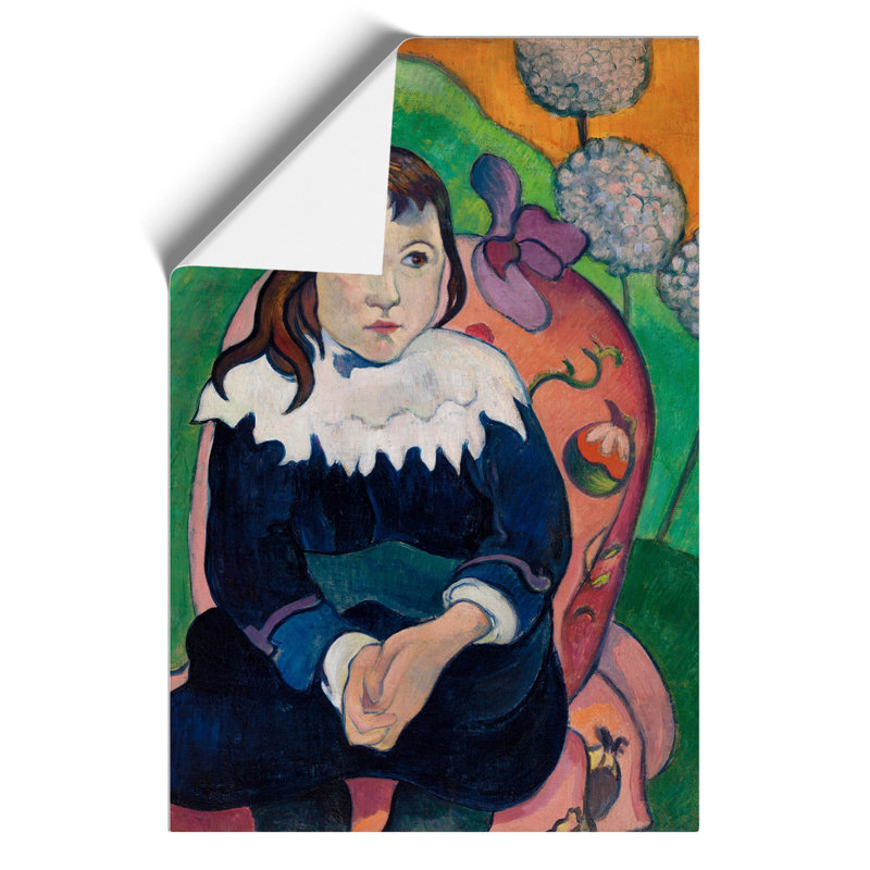 Portrait of a Child by Paul Gauguin - Unframed Painting, 84cm H x 59cm W x 0.1cm D