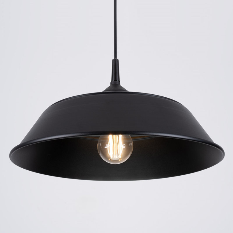 1 - Light Stainless Steel Pendant, Black