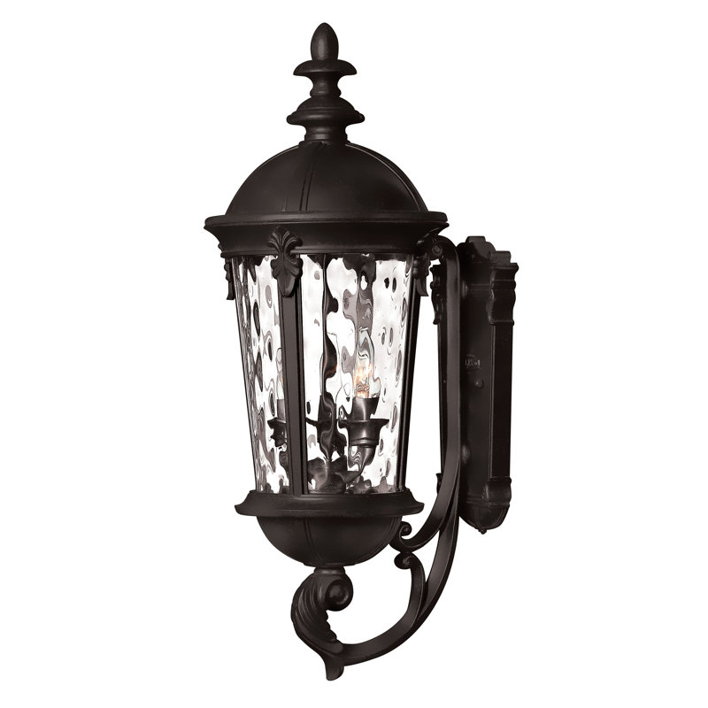 Windsor Aluminum Outdoor Wall Lantern, 25.5" H x 9.5" W x 12" D