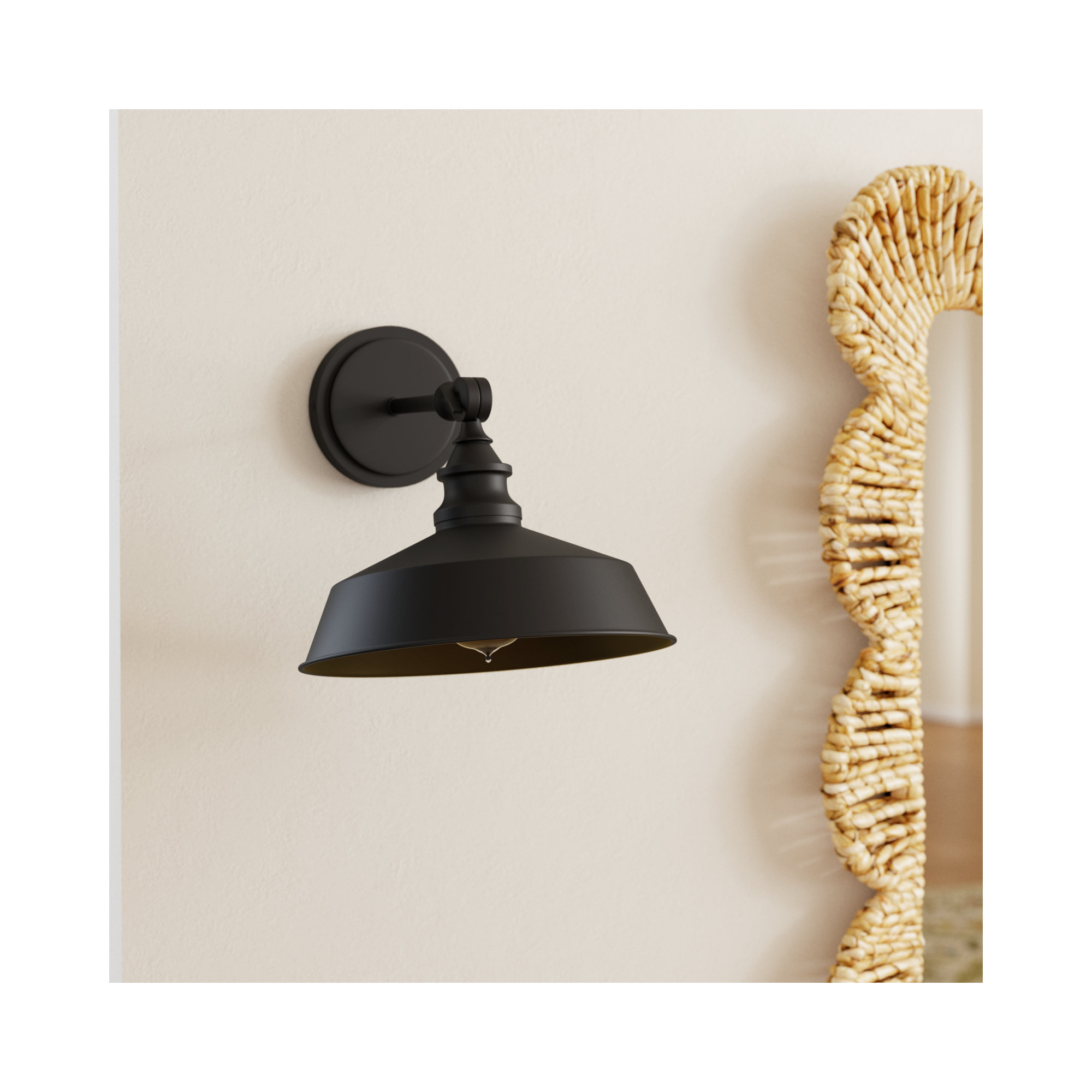 Jeb Single Light Steel Dimmable Wall Sconces, Oil Rubbed Bronze