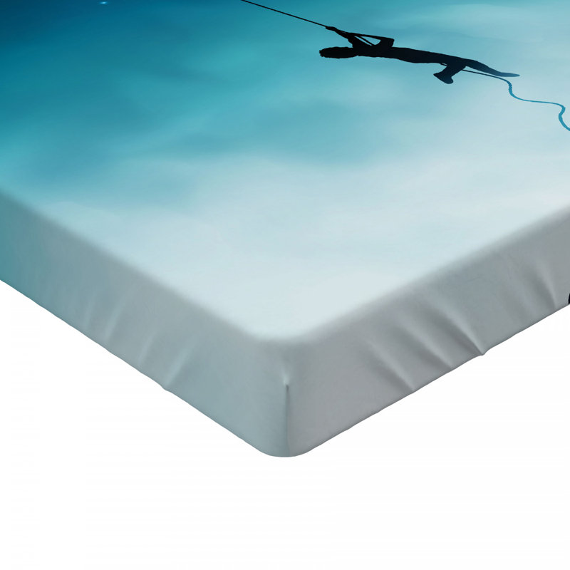 Fantasy Microfiber Patterned Fitted Sheet, Full Fitted Sheet