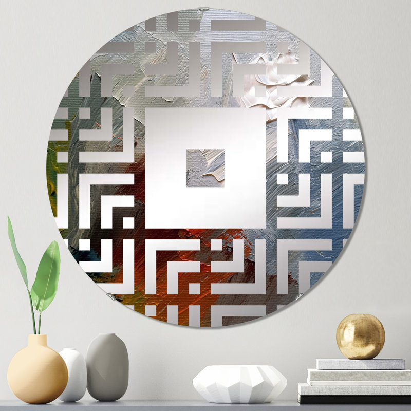 Declare - Miroir mural carré, 23,6 po x 23,6 po
