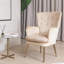 Fauteuil capitonné et rembourré