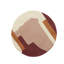 Round Sandstone Abstract Flatweave Cotton Area Rug in Pink-1487167232