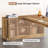 72.8" L-Shaped Executive Desk, Wood Computer Desk with Storage Shelves for Home Office