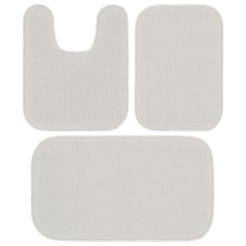 Tapis pour salle de bain Heffingen, Blanc