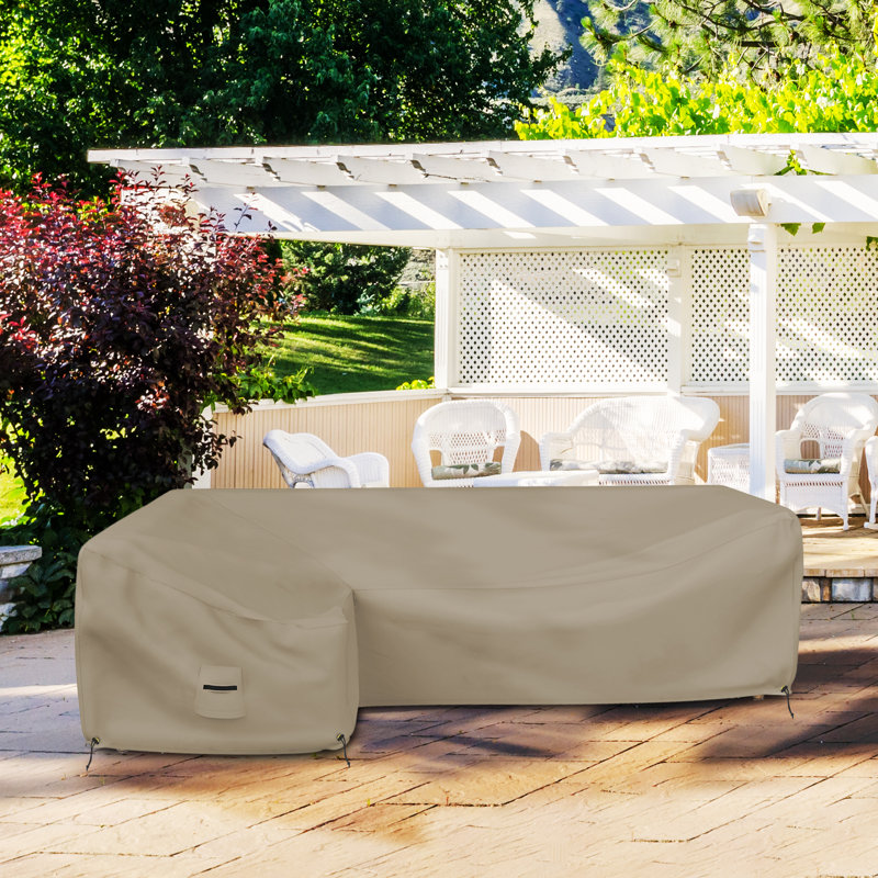 Housse pour canapé modulaire d'extérieur, housse de canapé de patio imperméable et résistante aux rayons UV et aux déchirures