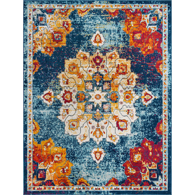 Troayurgh Oriental Indoor Rug, Rectangle 10' x 13'