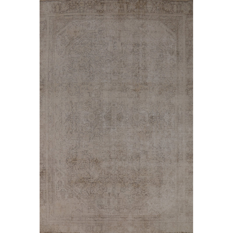 Tapis traditionnel en laine à motif géométrique 7 x 10