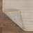 Wolcott Modern Minimalist Pinstripe High-Low White/Gold Rug-1352399596