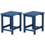 2 pièces Table d'appoint d'extérieur HiPS, table d'appoint de patio durable et résistante aux intempéries pour chaises Adirondack, petite table d'extérieur carrée portante de 200 lb pour cour, piscine, patio, porche, jardin, pelouse, compagnon de détente (ensemble de 2)-117549413