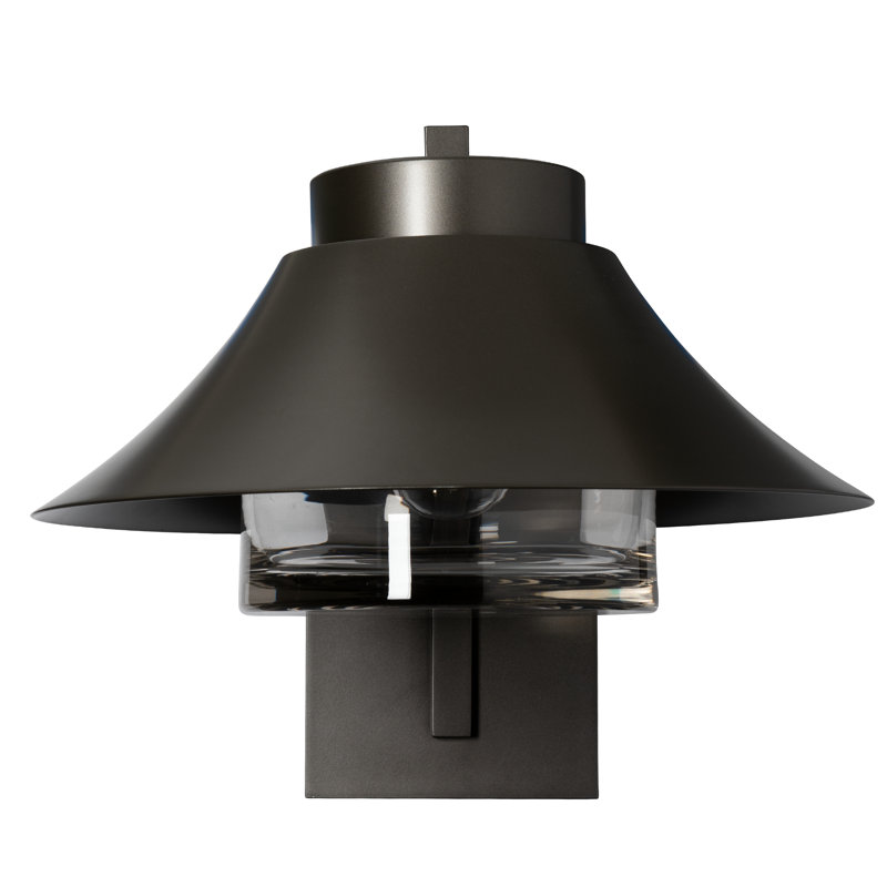 Stowe Outdoor Wall Sconce, 12.8" H x 15.6" W x 17.4" D, Coastal Black