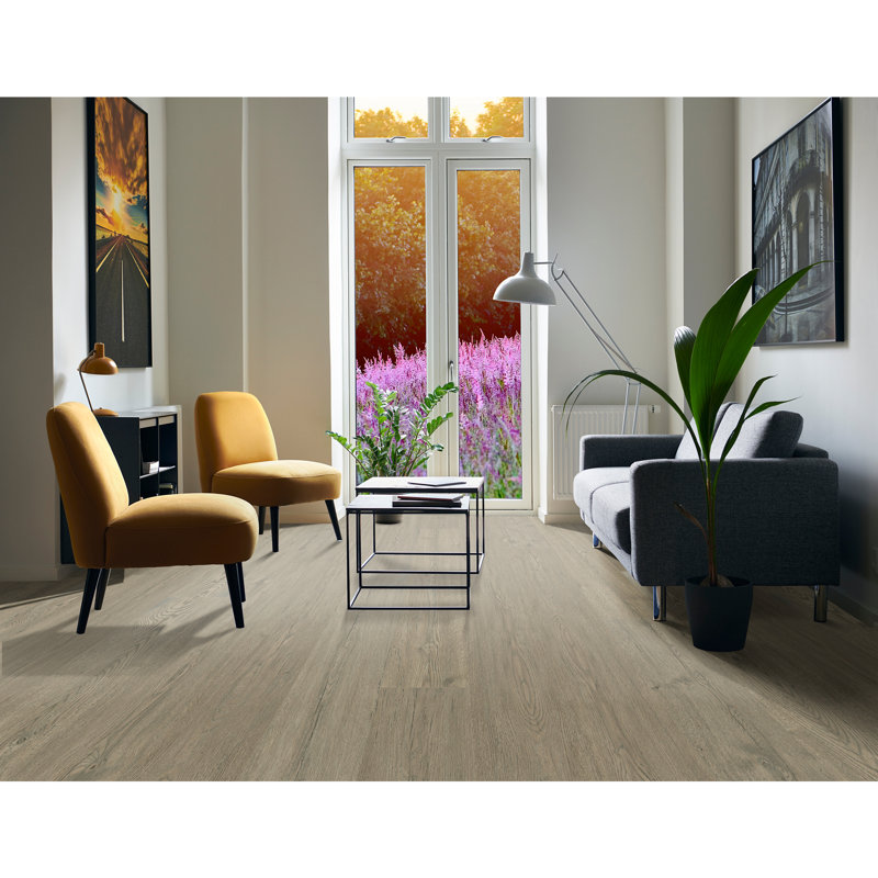 Revêtement de sol stratifié 7 po x 47,27 po x 10 mm Classics