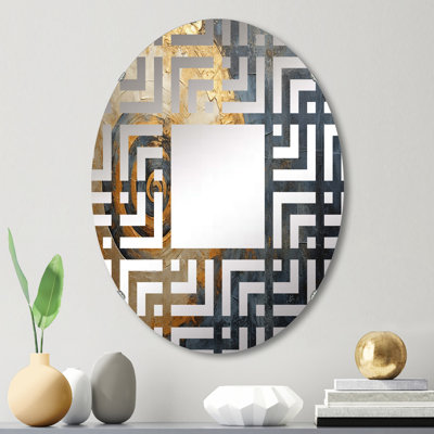 Miroir décoratif Golden Twilight Spiral III - Maze MIR106051 O