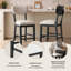 Tabouret de bar rembourré en bois massif-1133555724