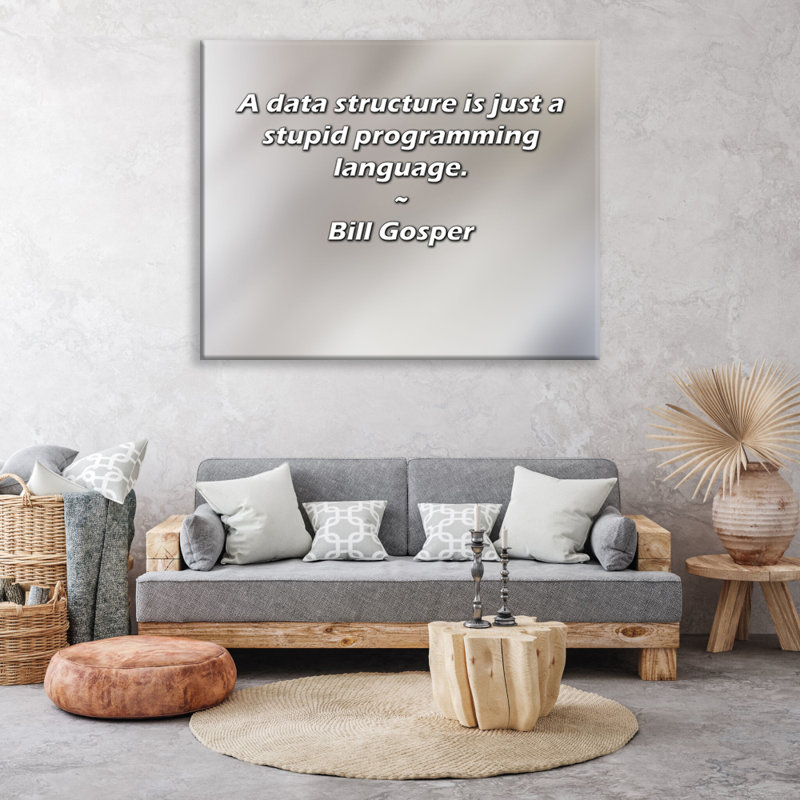 Latitude Run® Gallery Wrapped Canvas By Zaina Arafat: "I’m devastated that you could be so careless w, 33" H x 48" W