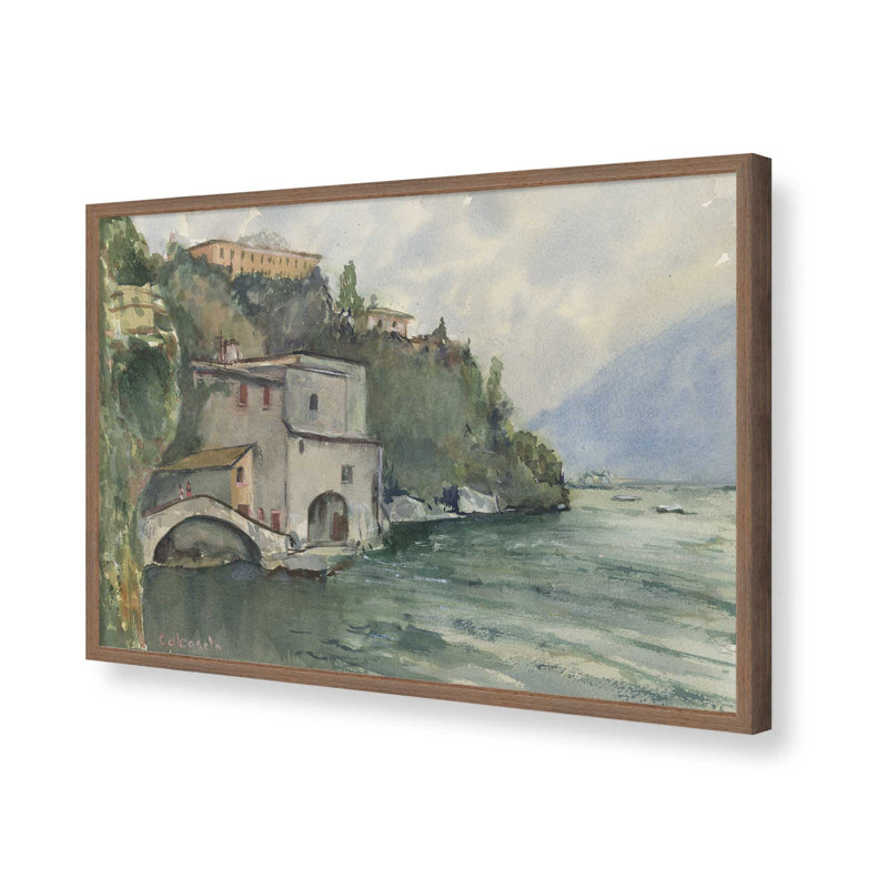 «Nesso» par Stephen Calcasola, reproduction d'art, Impression sur cadre ouvert sans papier mat, Brun, H 30 po x l 40 po