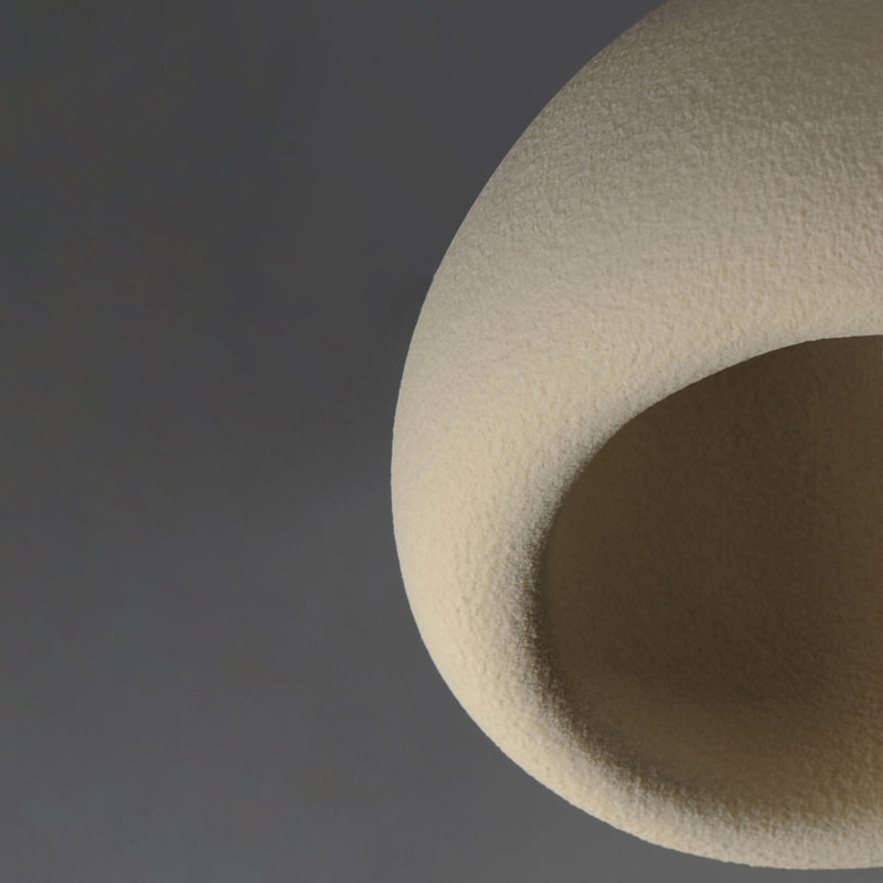 Moeraki-Flush Mount, 8.25" H x 12.5" W x 15.75" D