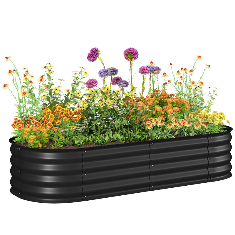 Metal Planter Box, Black