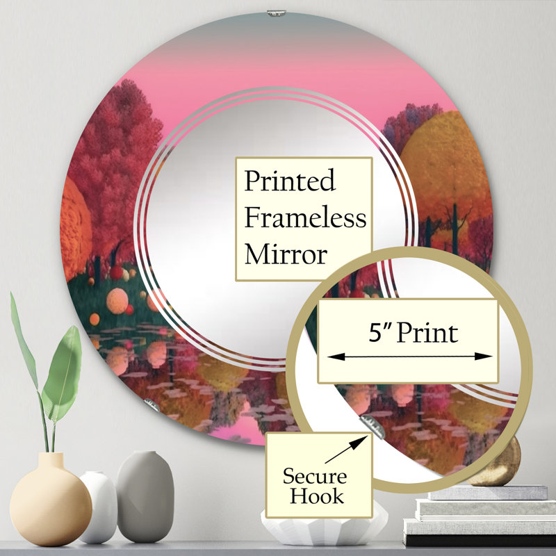 Miroir mural Trabzon, 24 po x 24 po