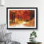 Path Through the Forest at Autumn in Abstract - Framed Print-55737336-55737338