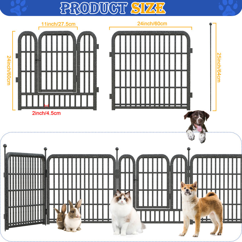 Medium Small White Pet Cat Puppy Dog Supplies Lock Frame Safe Security Flap Door Gate Pet Supplies