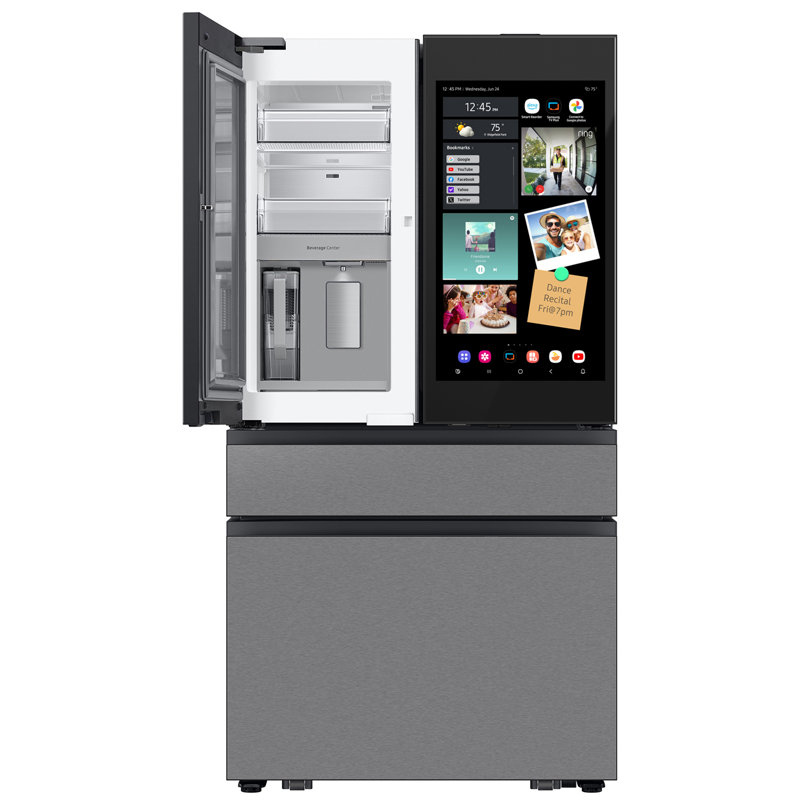 Samsung Bespoke 29 cu. ft. 4-Door French Door Refrigerator with AI Family Hub+ & AI Vision Inside, Stainless Steel