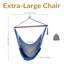 Plummer Soft-Spun Polyester Rope Hanging Hammock Chair - Blue-31336096