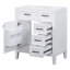 Meuble-lavabo à tiroirs blanc 30 po avec structure stable en bois d'hévéa massif et élégant-1367822235-1367822233