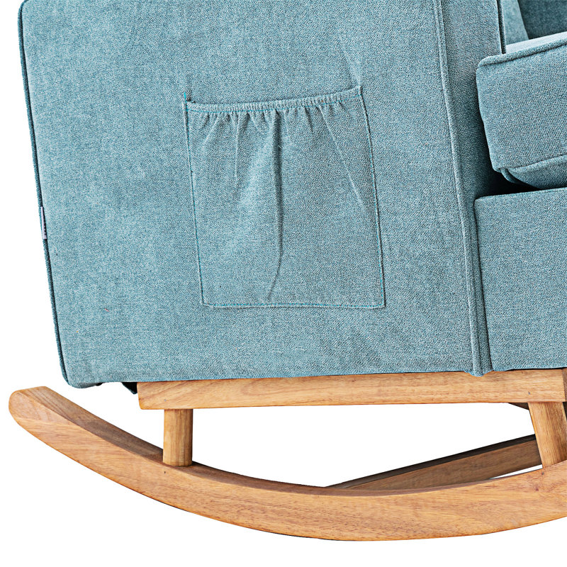 Chaise berçante moderne rembourrée