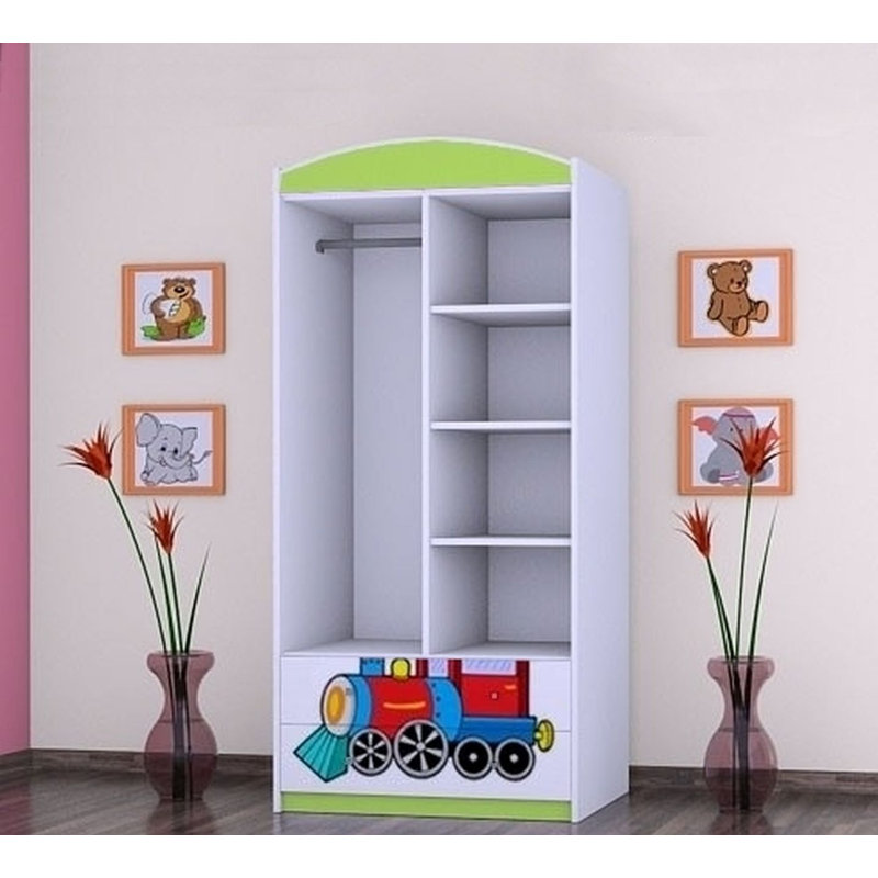 Christy 2 Door Wardrobe, Green