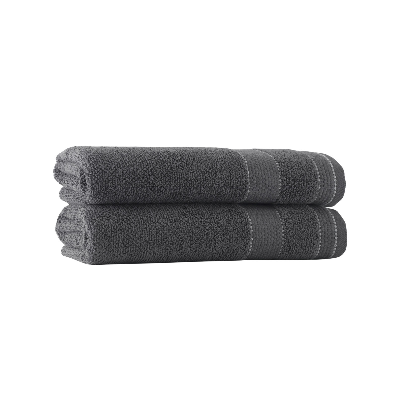 Kahmel Turkish Cotton Bath Sheet Towel Set, Anthracite